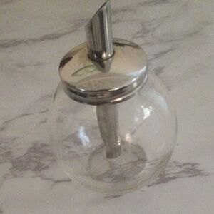 Clear Glass Dispenser with Silver Spout - Germany